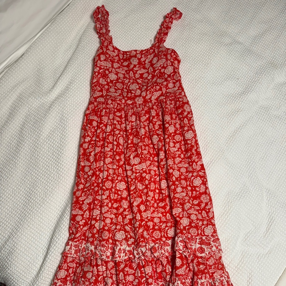Maxi dress red print